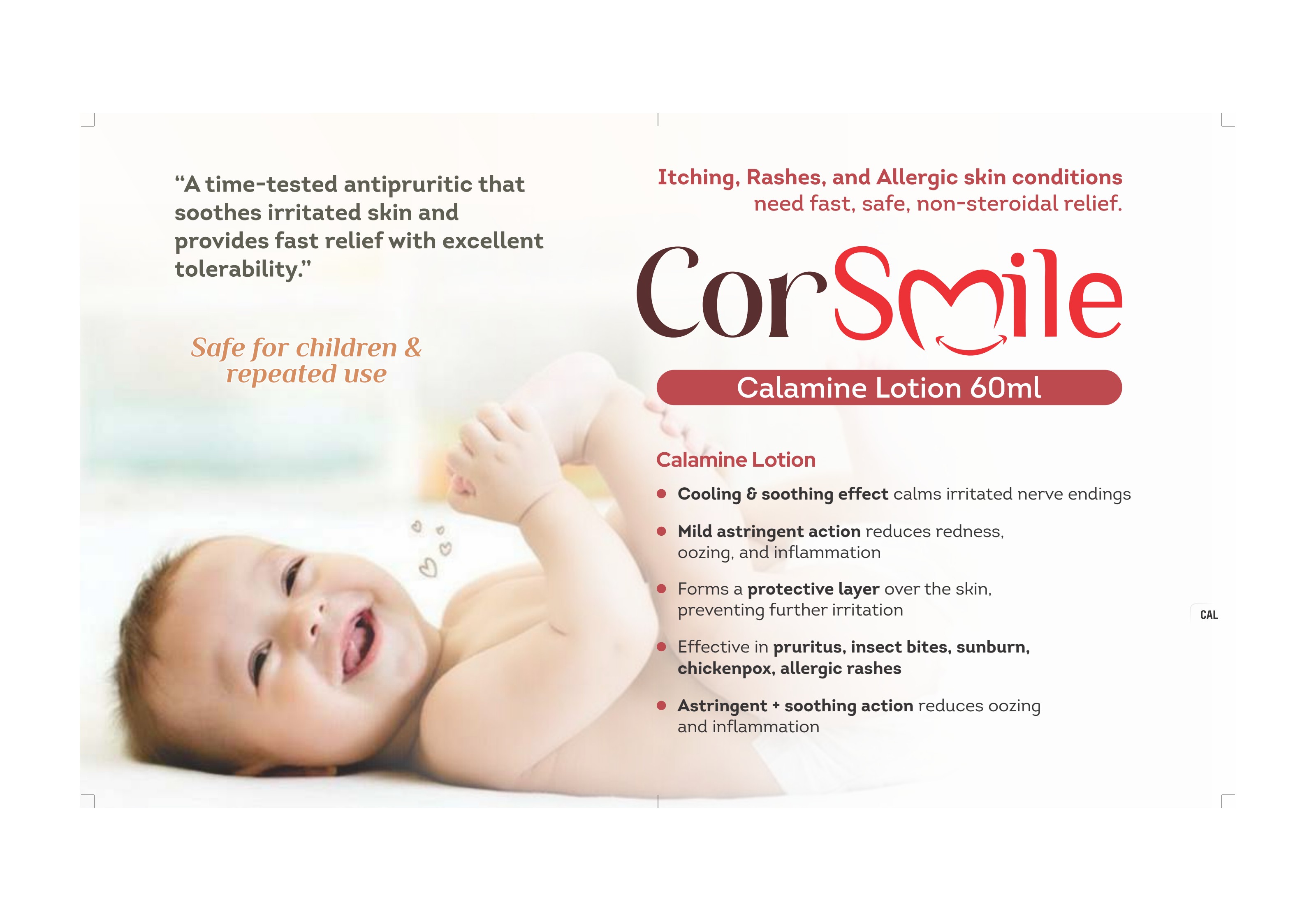 CorSmile Calamine Lotion 3D pack visual